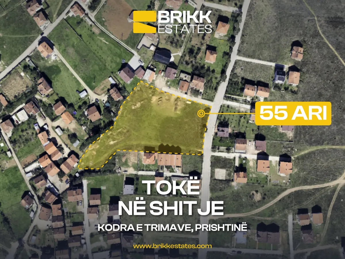 Pamje nga lart, tokë në shitje në Kodrën e Trimave, Prishtinë, Ref B342 (1/1)