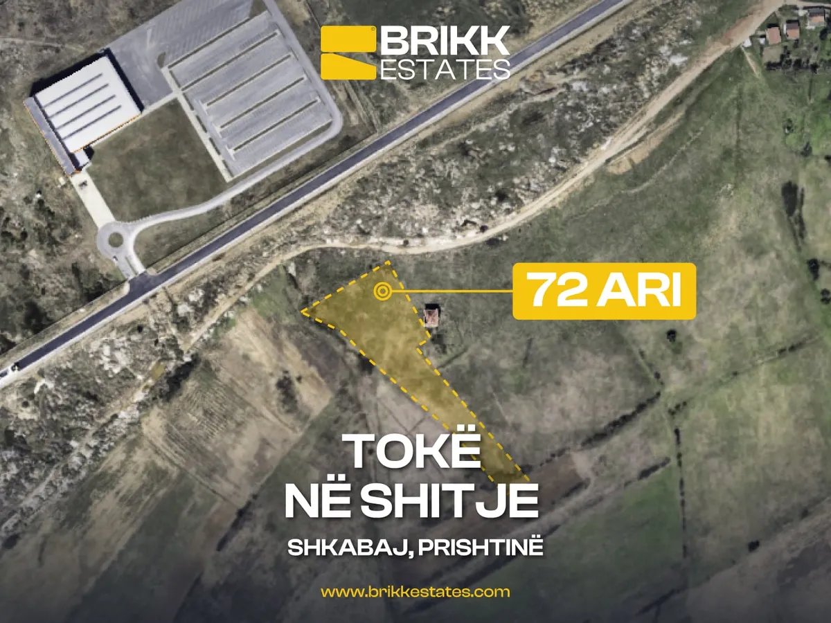 Pamje nga lart, tokë në shitje në Shkabaj, Prishtinë, Ref B338 (1/1)