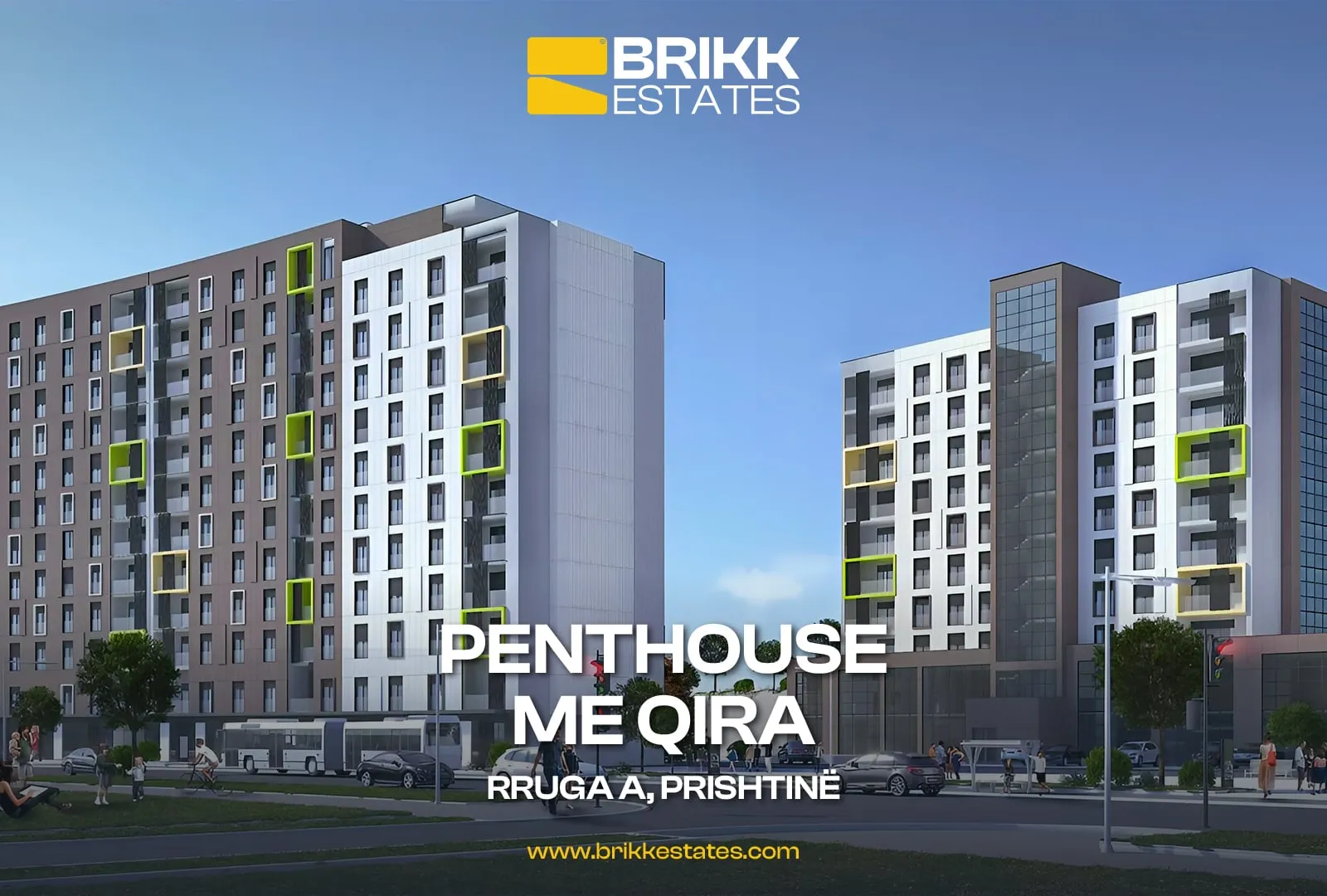 Vizualizim, zyrë/penthouse me qira në Prishtinë, Ref B349 (10/10)