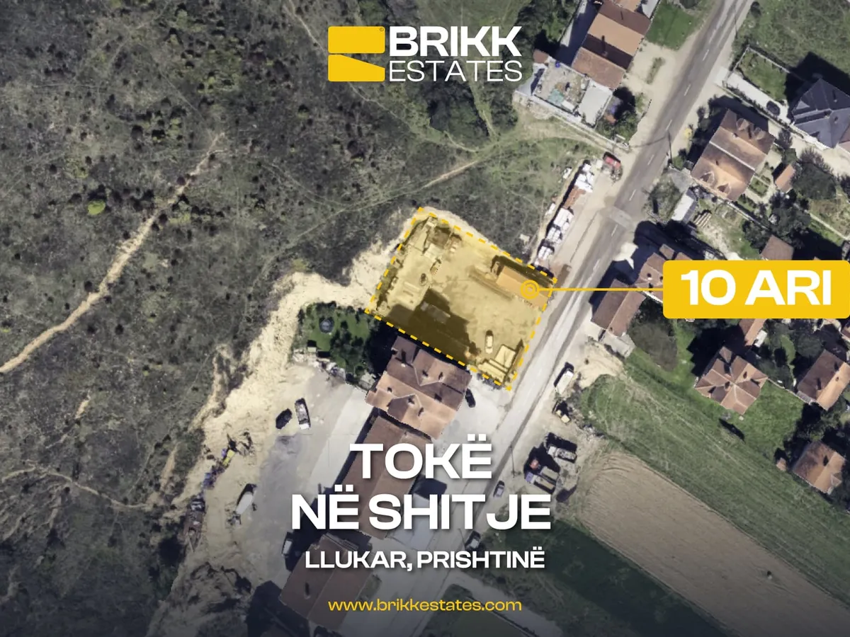 Pamje nga lart, tokë në shitje në Llukar, Prishtinë, Ref B340 (1/1)