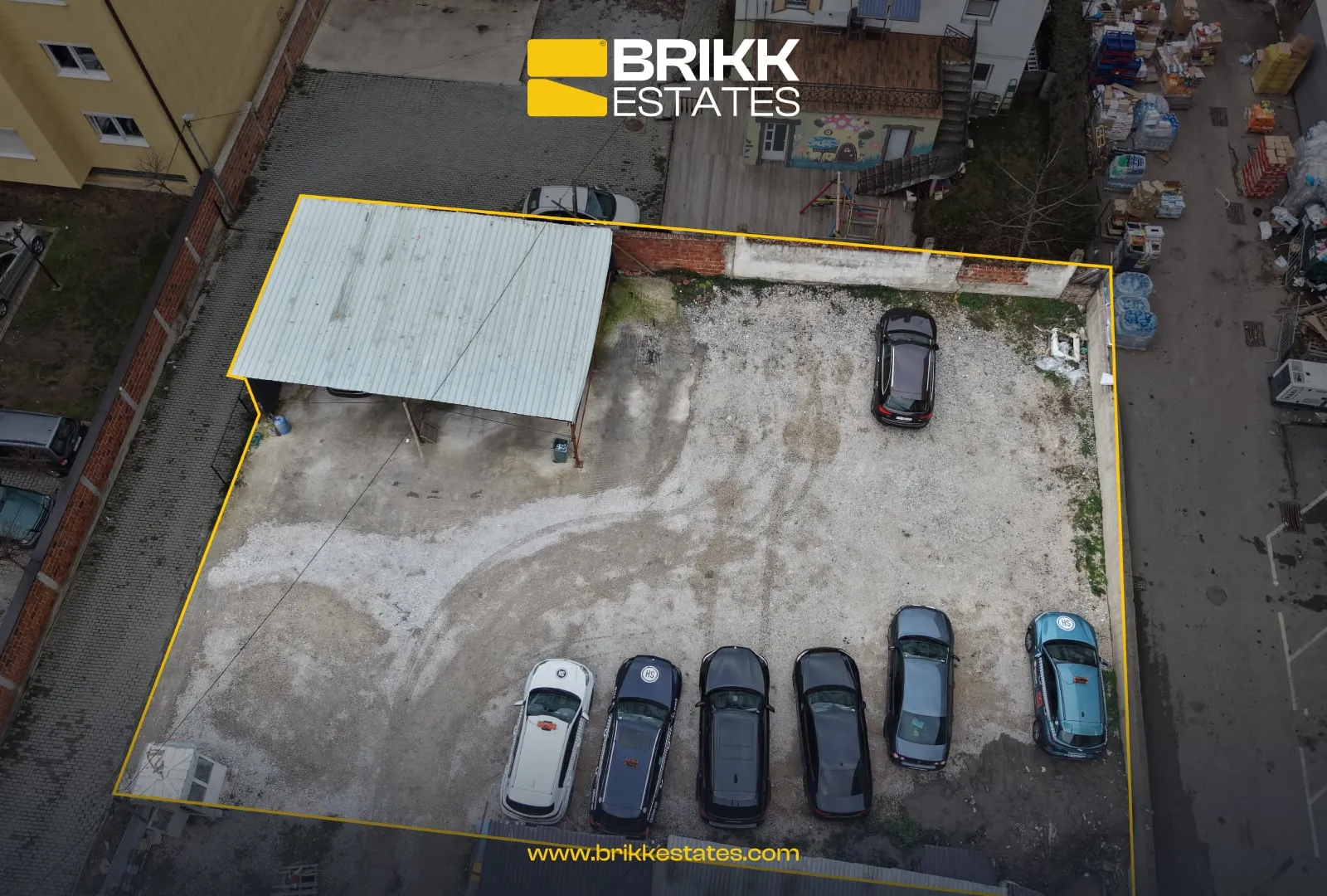 Pamje nga lart, tokë në shitje në Fushë Kosovë, Ref B329 (1/3)