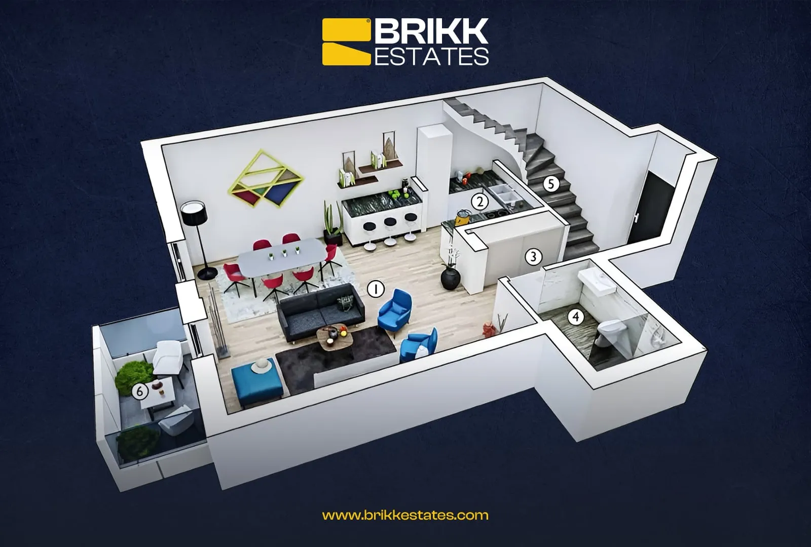 Planimetria, duplex në shitje në Mati 1, Prishtinë, Ref B337 (4/5)