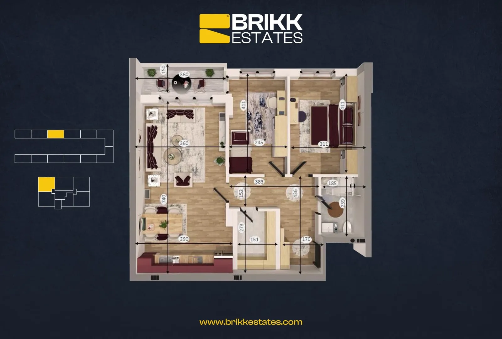 Planimetria, banesë në shitje në Fushë Kosovë, Ref B339 (3/3)