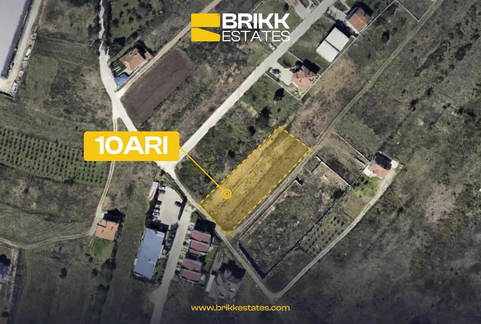Pamje nga lart, tokë në shitje në Hajvali, Prishtinë, Ref B343 (2/2)