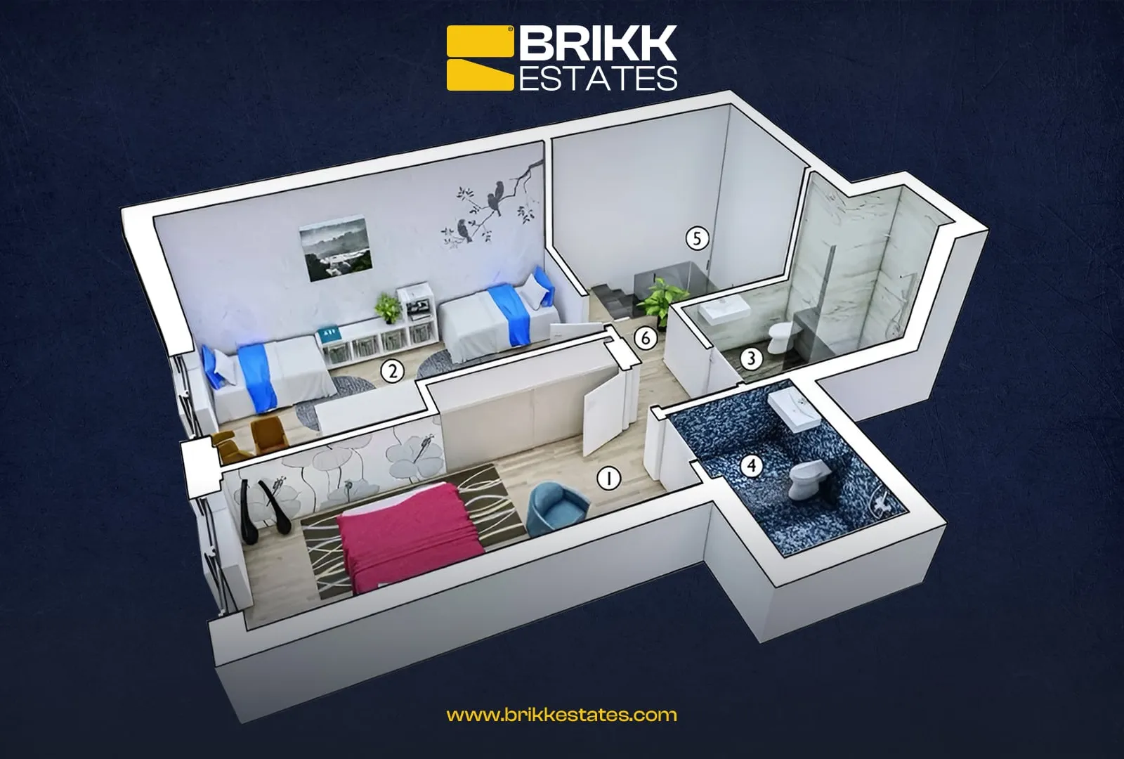 Planimetria, duplex në shitje në Mati 1, Prishtinë, Ref B337 (5/5)