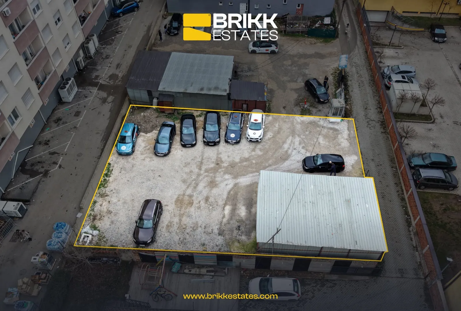 Pamje nga lart, tokë në shitje në Fushë Kosovë, Ref B329 (2/3)