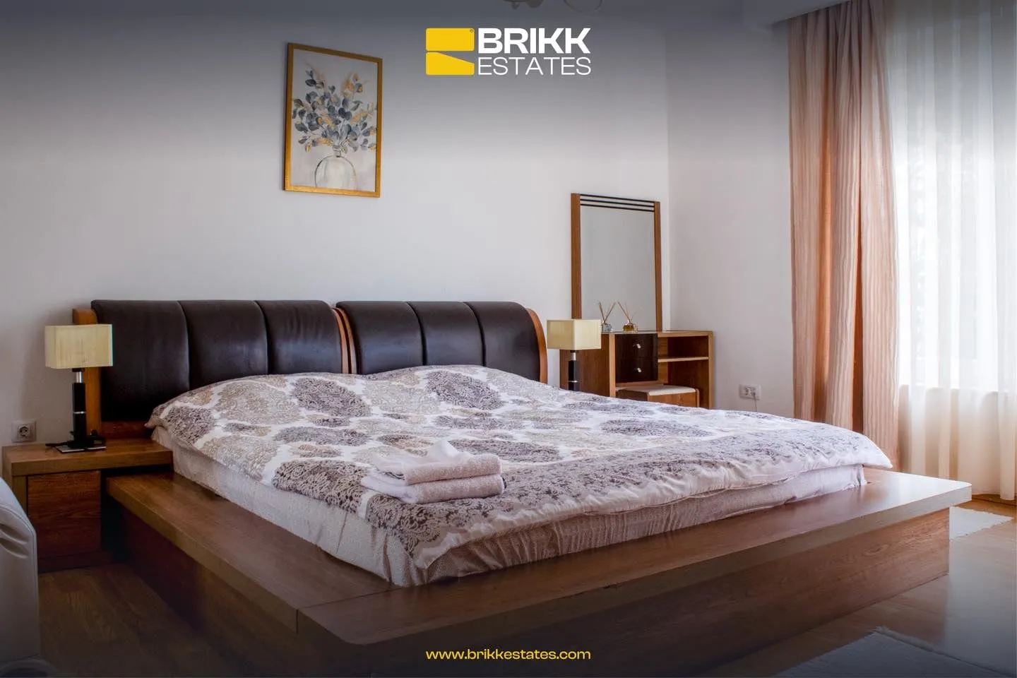 Dhoma e gjumit, shtëpi me qira në Marigona Residence, Prishtinë, Ref B310 (3/10)