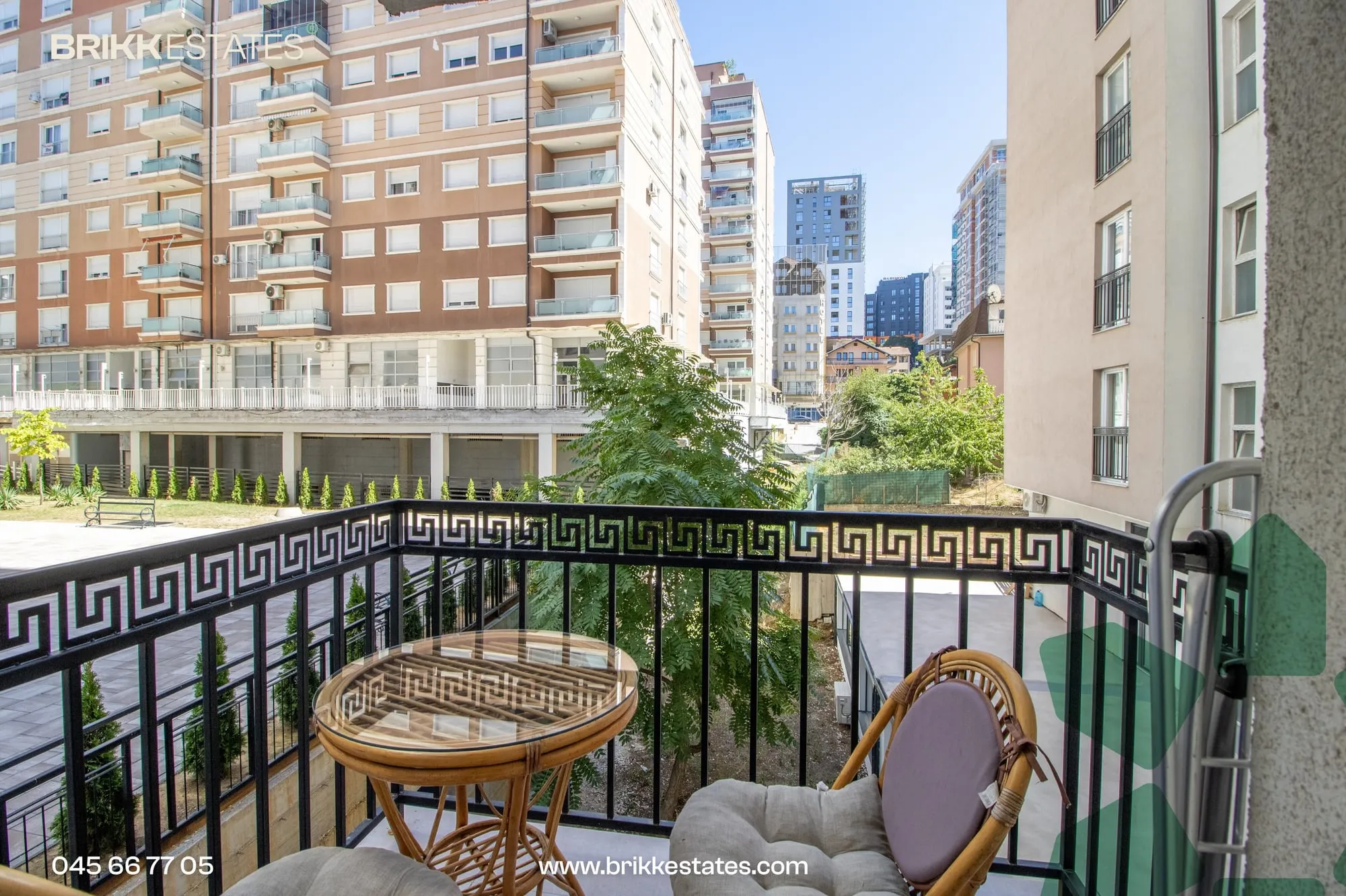 Balcony, apartment for rent in Aktash, Prishtina, Ref B394 (4/10)