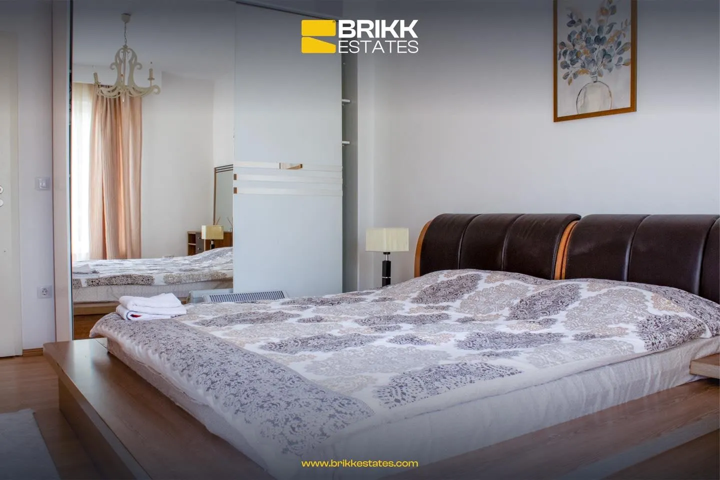 Dhoma e gjumit, shtëpi me qira në Marigona Residence, Prishtinë, Ref B310 (4/10)