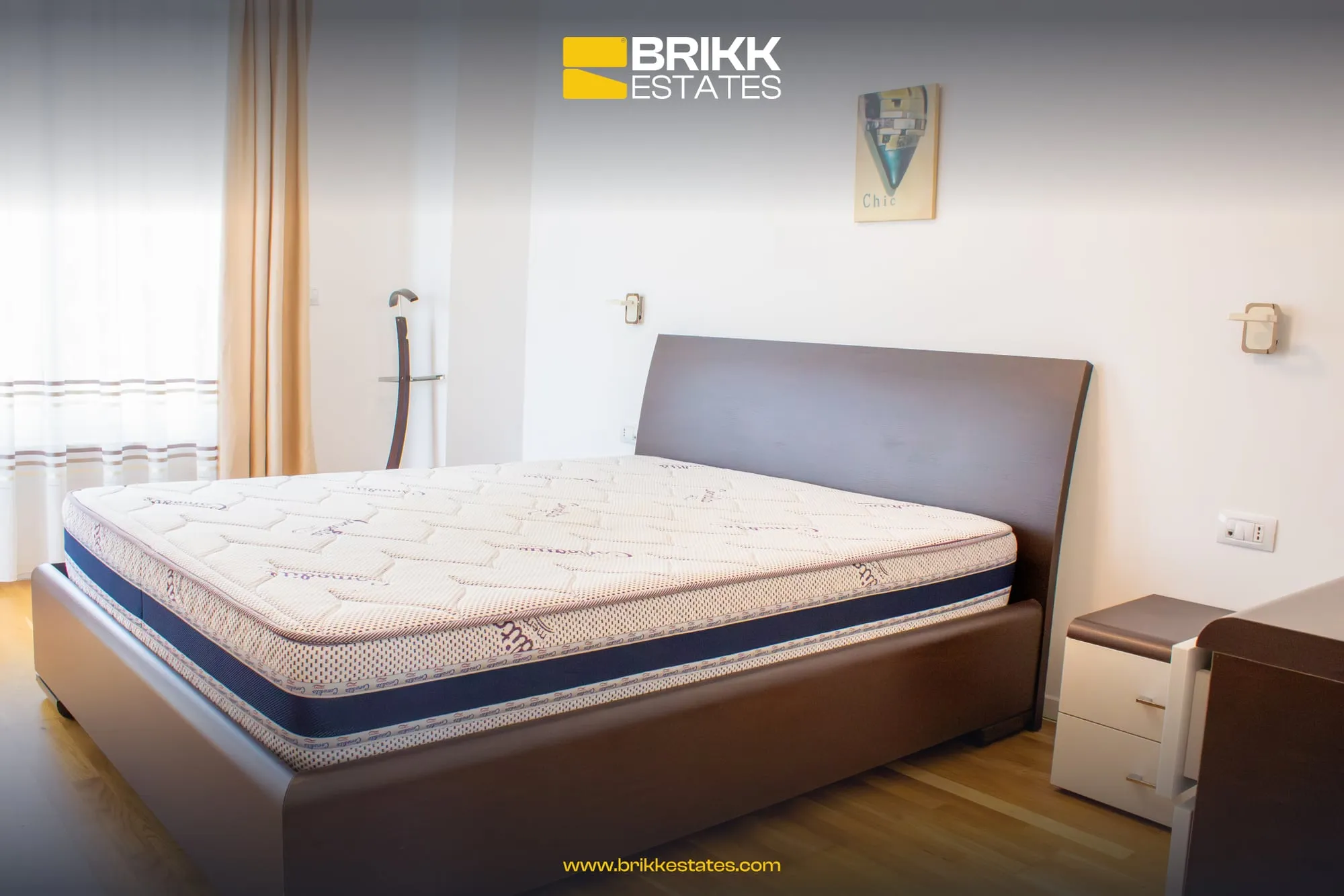 Dhoma e gjumit, shtëpi me qira në Marigona Residence, Prishtinë, Ref B314 (4/10)