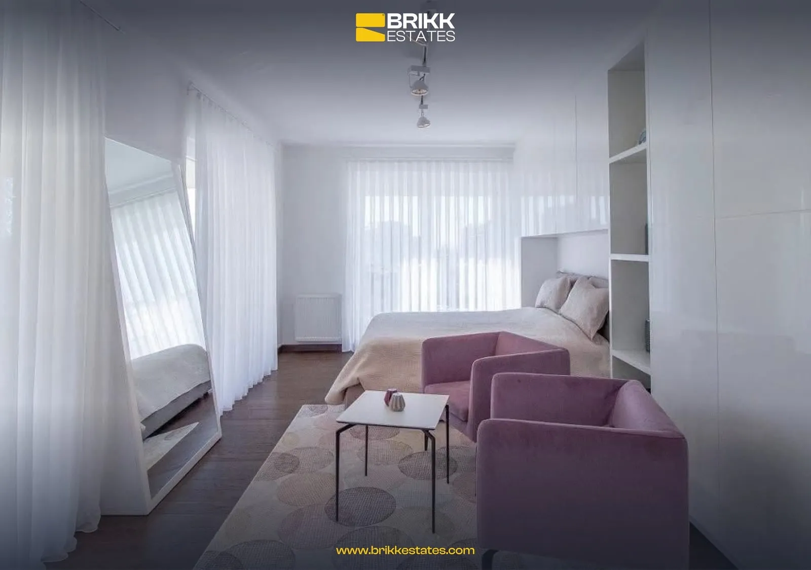 Dhoma e gjumit, duplex me qira në Pejton, Prishtinë, Ref B302 (7/10)