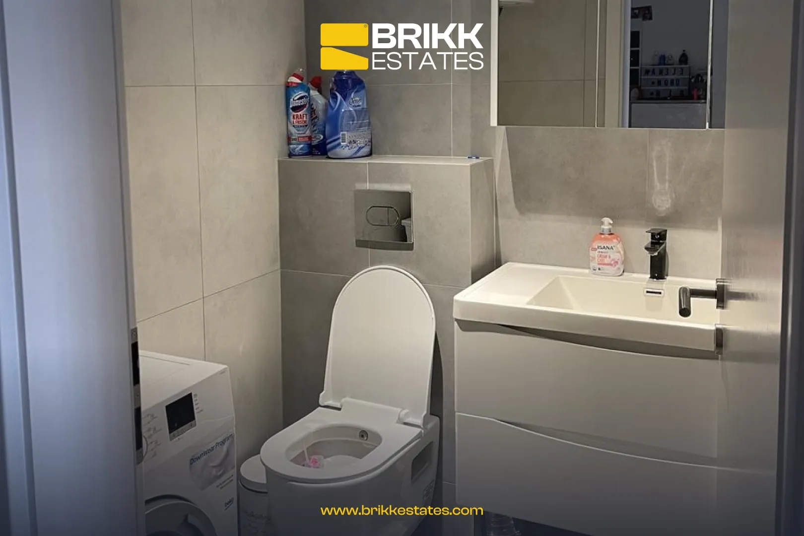 Bathroom, apartment for rent in Bregu i Diellit, Prishtina, Ref B318 (8/9)